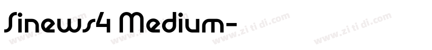 Sinews4 Medium字体转换